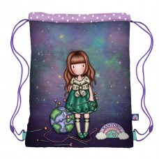 Gorjuss - Drawstring Bag - Be Kind To Our Planet Gorjuss - Drawstring Bag - Be Kind To Our Planet