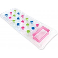 Intex 59894 - Materassino 18 Buchi Trasparente con Oblò, Multicolore, 188 x 71 cm Intex 59894 - Materassino 18 Buchi Trasparente con Oblò, Multicolore, 188 x 71 cm