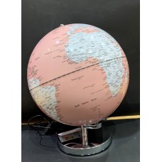 Mappamondo Lampada Grigio Rosa Mappamondo Lampada Grigio Rosa